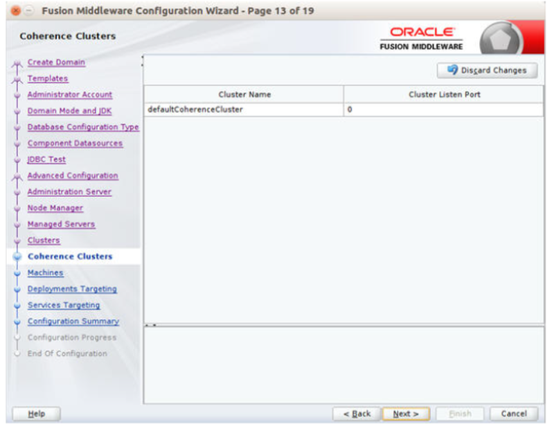 Coherence Clusters window